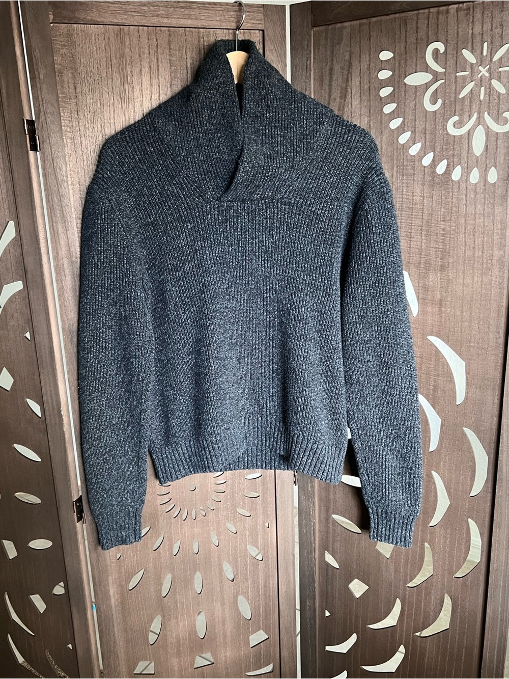 American Eagle Outfitters Dark Charcoal Funnel Neck Sweater